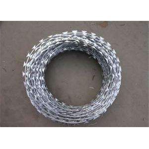 BTO-22 450mm coil diameter galvanized cross razor concertina barbed wire