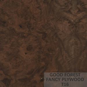 Customized Burl Veneer Plywood Board Fancy Root Canal Veneer