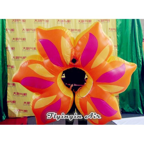 Wearable Inflatable Performance Costume, Inflatable Flower Wing for Dancer