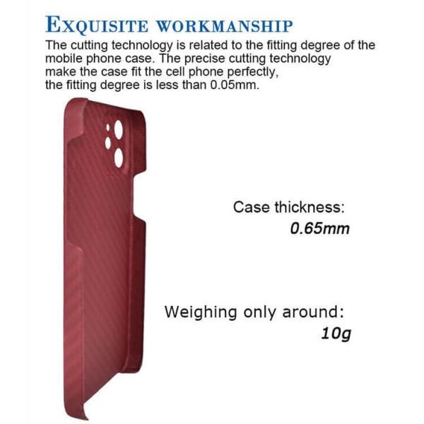 Camera Protection Half Cover Aramid Fibre Phone Case for iPhone 12 Pro