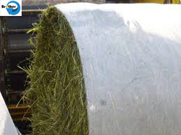 100gsm PP / HDPE Woven Hay Bale Sleeves Fabric Gravure Printing For Building