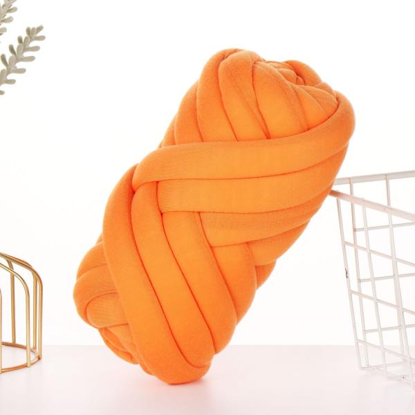 100% PO Chunky T-Shirt Core Yarn Tape Yarn For Hand Knitting Blanket Cushion