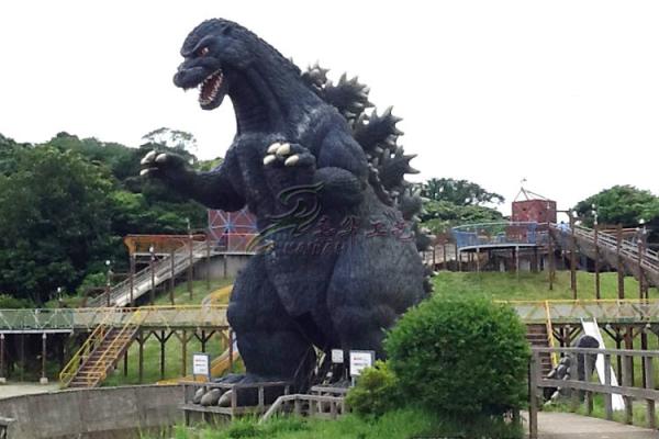 Quality Dinosaur Godzilla Statue With Sensor And Remote Control Starting System for sale