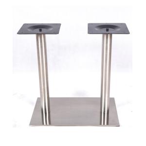Square Stainless Steel Table Legs Table Base Modern Style With Plastic Glides