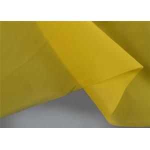 100% Yellow Monofilament Screen Printing Mesh , Screen Fabric Mesh