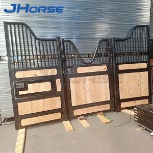 Security Hot Dipping Galvanized Bamboo Permanent Horse Stall Fronts Custom