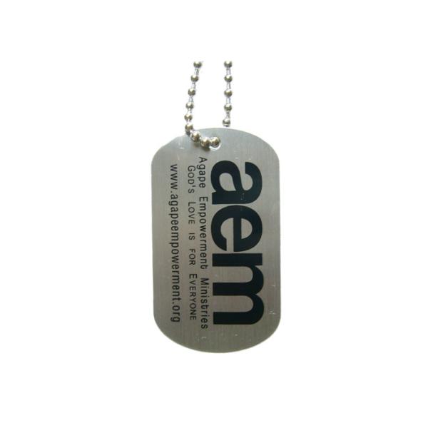 Quality Customized AEM Personalized Military Dog Tags, Personalised Mens Dog Tag With Laser Engraved Number for sale