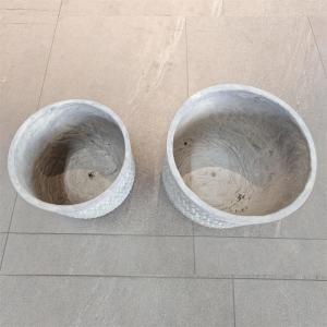 Customed Indoor Fiber Clay Planter Perfect For Hotels Gardens And Homes Frost