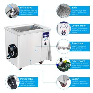 100L Industrial Ultrasonic Cleaner with 28kHz/40kHz Frequency for Precision