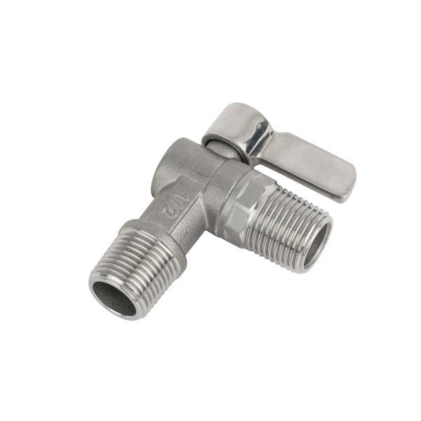 Quality Angle Water Meter Ball Valve with Stainless Steel Butterfly Handle Customized Request for sale