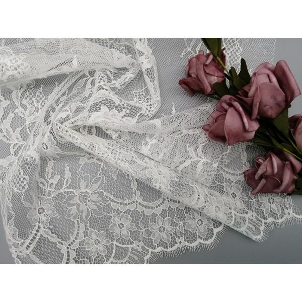Tulle Mesh Embroidered Cotton Fabric