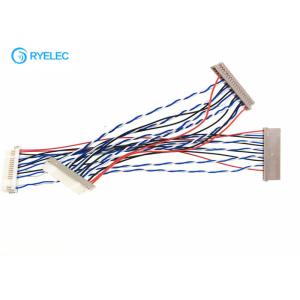 Df14 To Df19 Laptop Coaxia LVDS Cable Assembly 20 Pin To 20 Pin Hirose For Lcd