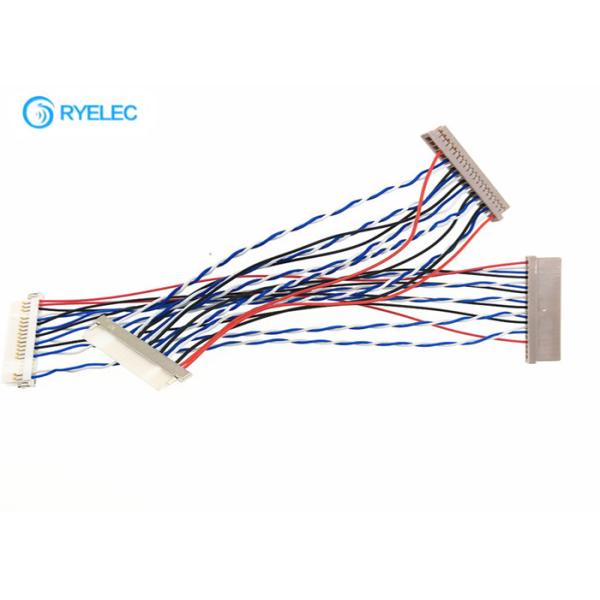 Df14 To Df19 Laptop Coaxia LVDS Cable Assembly 20 Pin To 20 Pin Hirose For Lcd
