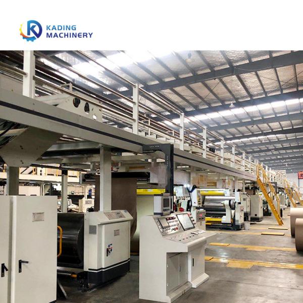 Paper Sheets Corrugated Making Machine With Three Section Belt High Speed