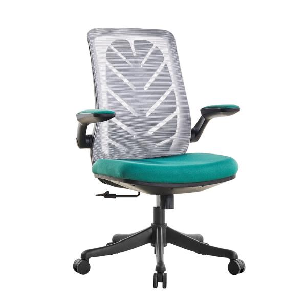 Quality Adaptive Spring Green Swivel Desk Chair  Adjustable Office Chair With Headrest for sale