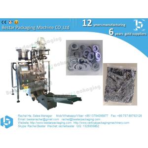 Screw and wall plug set counting packaging machine with two bowls