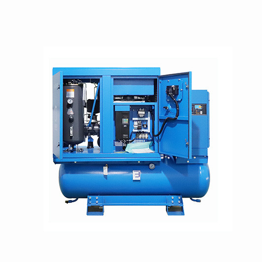200L - 500L Integrated Screw Air Compressor With Air Or Water Cooling Customized