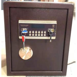 High Security Double Key Lock LCD Display Safe Box with Steel Plate Security