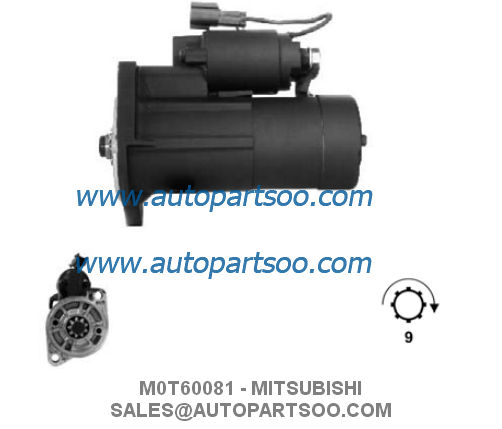 MD162838 MD180239 - MITSUBISHI Starter Motor 12V 0.9KW 8T MOTORES DE ARRANQUE