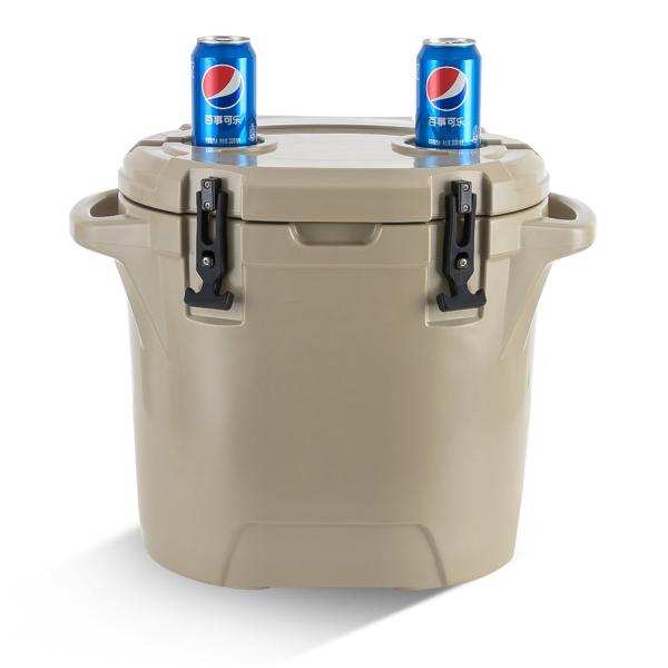 Outdoor LLDPE Camping Ice Bucket Portable Car 25QT Silk Screen Printing