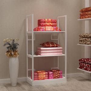 Height 2200mm Width 450mm Metal And Wood Storage Shelves For Pillow And Quilt