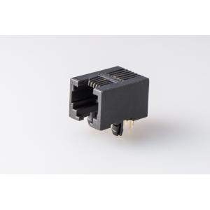 Buy cheap 6P6C 90 Degree RJ45 Modular Jack , RJ45 Modular Connector Full Plastic Single from wholesalers