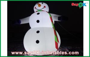 China Outdoor 5m Giant Lighting Inflatable Christmas Snowman Decoration on sale