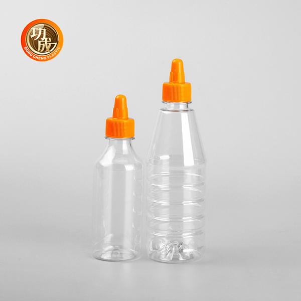 Cylinder Plastic Squeeze Sauce Bottle Dispensing Squeezeable Sauce Container