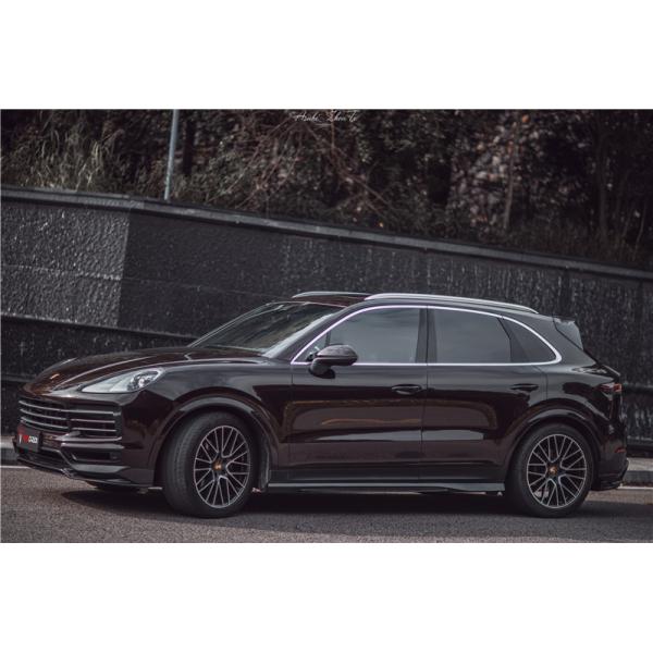 Auto Parts for Porsche Cayenne Fiber Body Kit Cayenne Carbon Fiber Front Spreader Spoiler