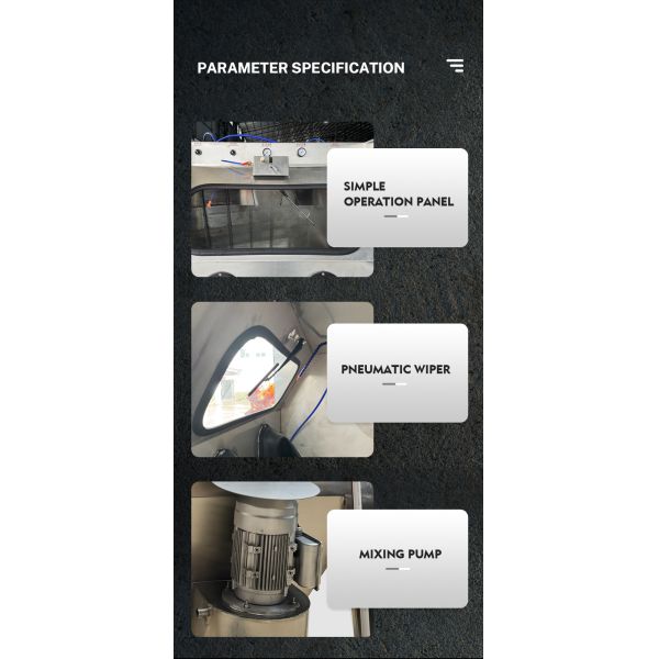 Customized Wet Sandblasting Machine with Large Inspection Window