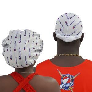 Customized Luxury Satin Silky Durag And Matching Bonnet