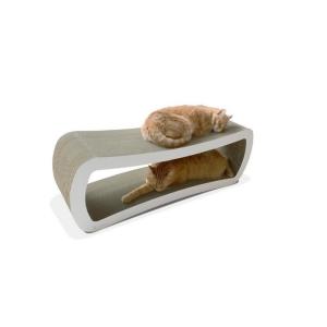 Rectangular Cat Scratch Lounge Stable , Chaise Lounge Cat Scratcher Modern Style