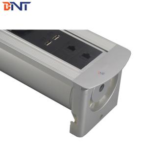 Customized modules desk power connector aluminum alloy panel hidden desktop