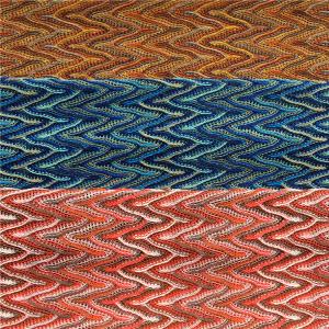 European and American garment knitted polyester jacquard mesh fabric polyester