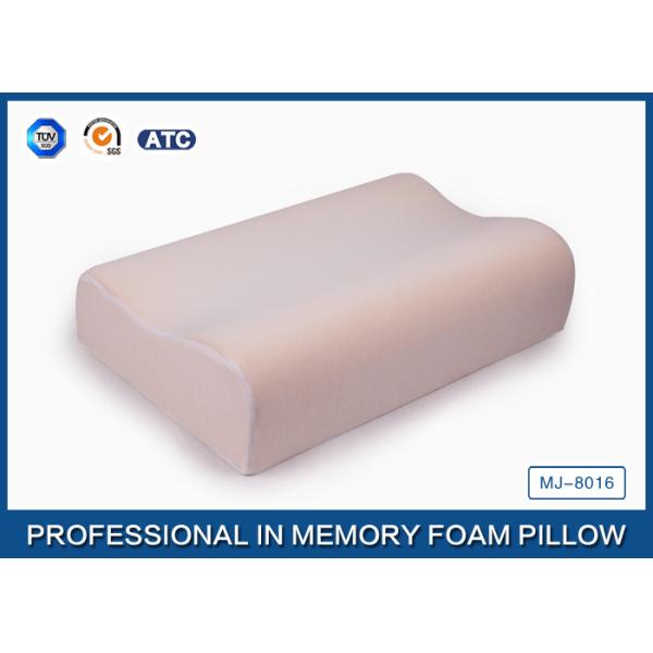 2 Way Antimicrobial Sponge Memory Foam Contour Pillow , Knitted Velour Cover