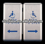 Steel Direction Push to Open or Push to Exit,Automatic Handicap Button Door