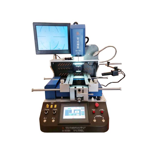 Wisdomshow S7 High-Resolution Vision Guided BGA Rework Station with 8-Segment Temperature Control and K-Type Thermocouple Close-Loop for Training Labs