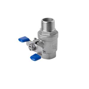 Oed Supported 304 Stainless Steel F/M Butterfly Handle 2PC Ball Valve for Water
