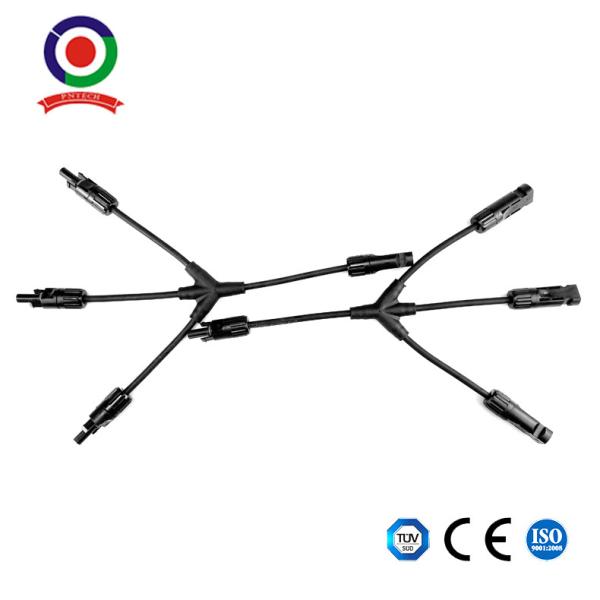Quality IEC62852 Y Branch PV Solar Panel Cable Connectors With Low Power Loss for sale