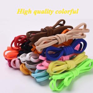 New Elastic Shoelaces Metal Capsule Button No Tie Shoe Laces
