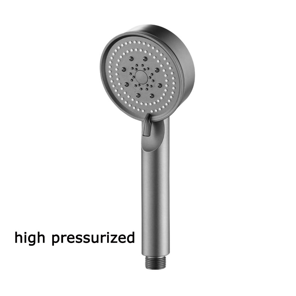 Low-flow shower head with 5 adjustable modes. One-button stop for high-pressure shower. Water massage function. Eco-friendly shower.