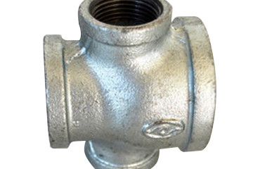 Quality ISO9001 Cross Galvanized Malleable Iron Pipe Fittings for sale