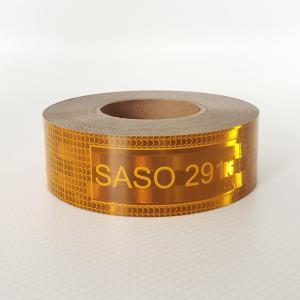 5cm 7.5 cm 10 cm Yellow Metallized Acrylic SASO 2913 Conspicuity Reflective Tape