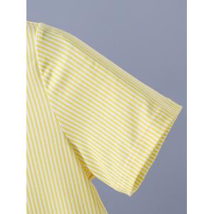 Children Custom T Shirts Stripe Design 8T-14T Machine Washable