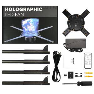 100cm 2 Blades 3D Hologram Fan Hospitals' Revolutionary Product 1.692MM Contrast