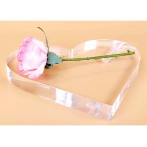 Buy cheap Clear Heart Shape Acrylic Display Stands Roses Love Frame Tabletop Rack For from wholesalers
