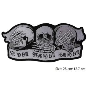 OEM Polyester Yarn Motorcycle Biker Patches Woven Iron On Badges