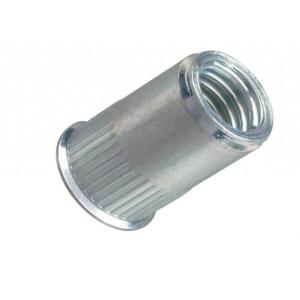 M4 M10 Steel Knurled Body Open End Reduced Flat Small Head Rivet Nut ASTM B7 B7M
