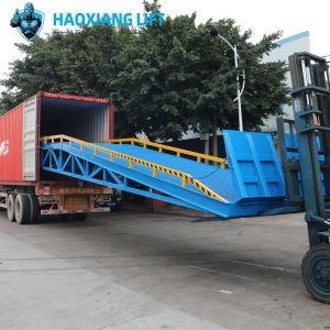 China Adjustable Load Capacity 10-20 Tons Warehouse Loading Ramp – Hydraulic Container Dock Ramp on sale