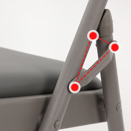 Park Stackable Folding PU Leather Matt Dining Chair for Events in Modern Design Style